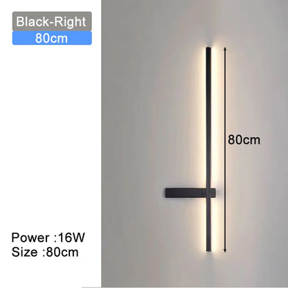 Hardwired Wall Sconces Modern LED Wall Lighting Fixtures for Bedroom Living Room Interior Wall Lamps for Corridor Kitchen Black