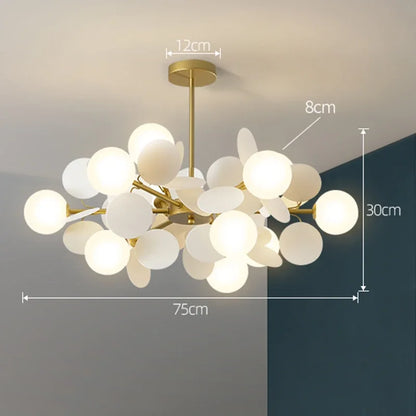 Modern Led Chandeliers Colourful Branch Chandelier for Bedroom Living Room Hanging Lamps Lustre Luxury Ceiling Light