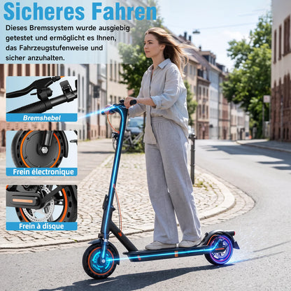 Electric Scooter with road approval TODIMART T6 ABE (30 km, 8.5 inch tires, Dual shock absorbers)