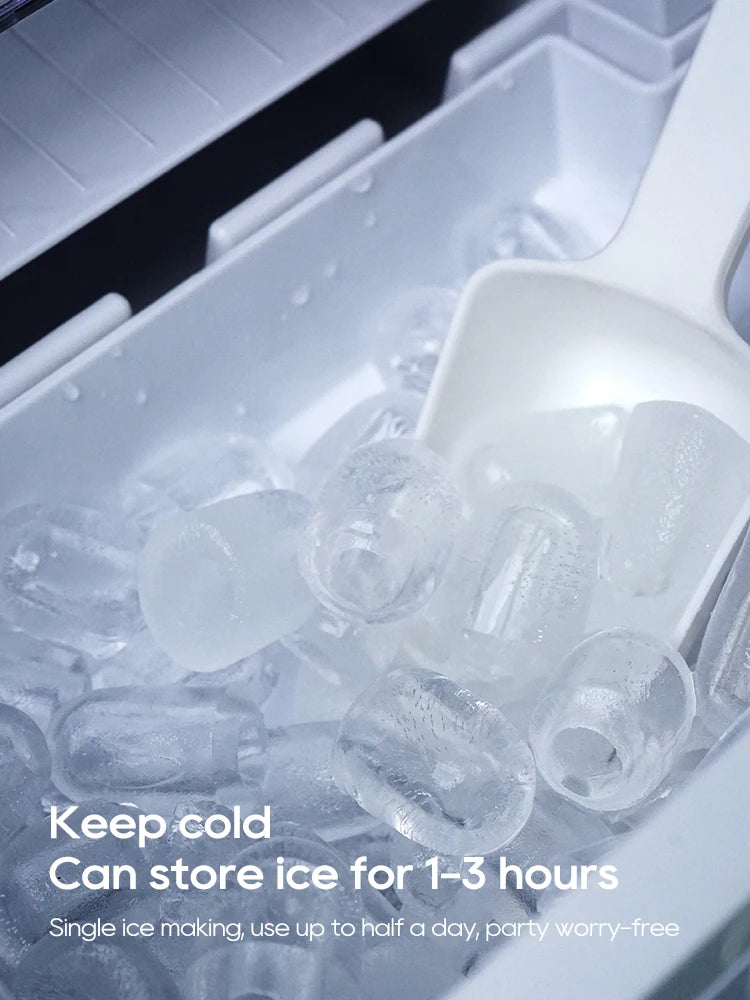 HiBREW Automatic Ice Maker with Self-Cleaning for Home, Office & Bar