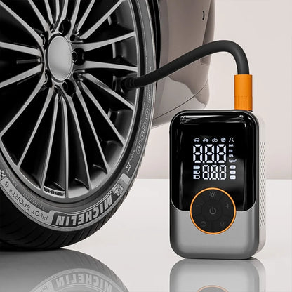 Portable Air Pump Wireless Car Tire Inflator Electric Air Compressor LCD Display Air Injector for Bike Car Motorcycle Tyre Ball