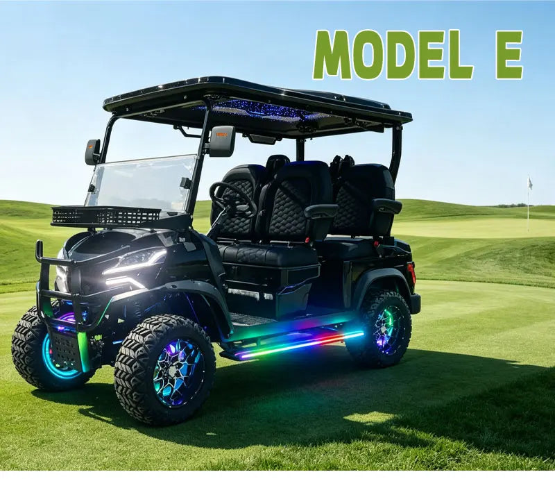 Electric Golf Cart with Cargo Bed, Two-Seater, Off-Road