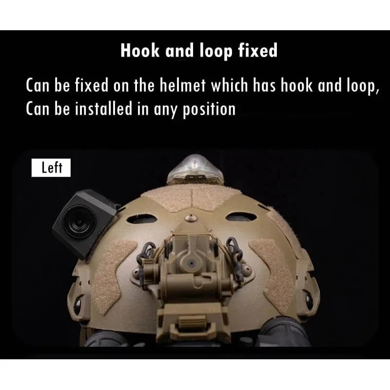 Tactical Helmet Camera Model with Hook Loop Fast Helmets Decoration Camera Props Shooting CS Game Helmet Equipment
